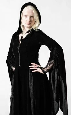 Killstar Dark Descent Hooded Duster | Black Clothing