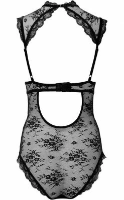 Killstar Clothing Dark Desire Lace Bodysuit | Black