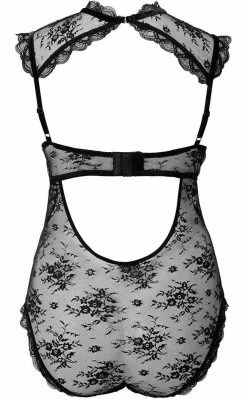 Killstar Clothing Dark Desire Lace Bodysuit | Black