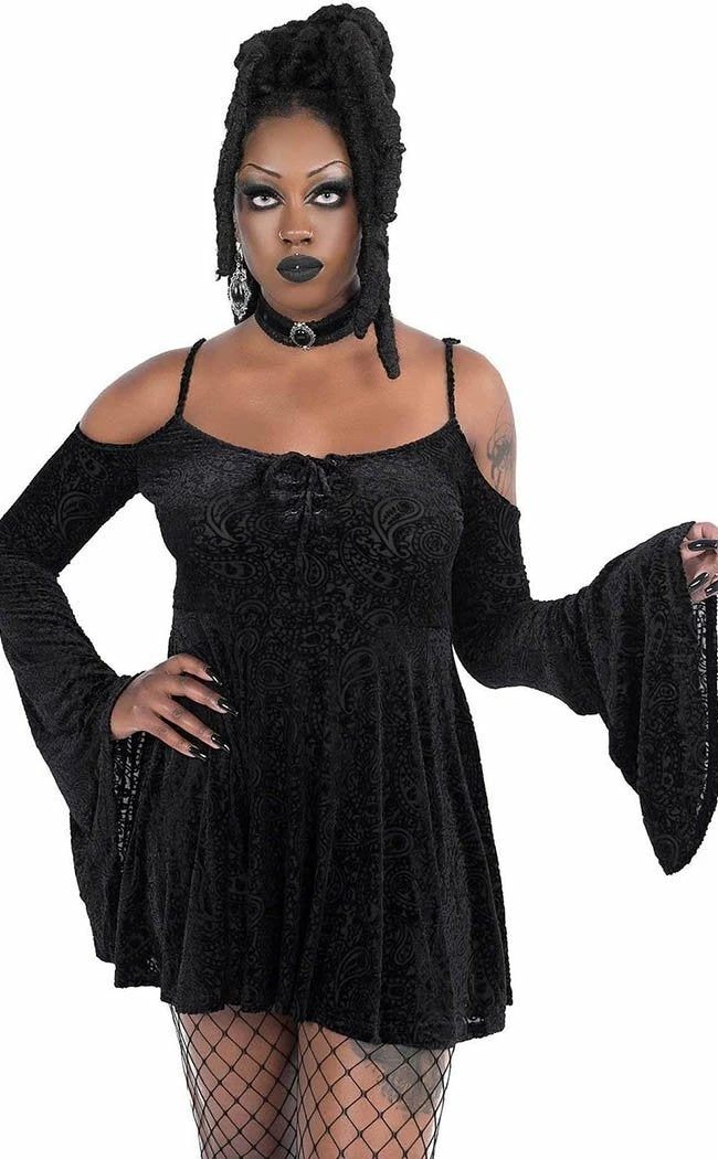 Killstar Dark Drifter Velvet Dress Clothing 4 Killstar Dark Drifter Velvet Dress Clothing