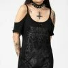 Killstar Dark Forces Distress Top Clothing 2 Killstar Dark Forces Distress Top Clothing