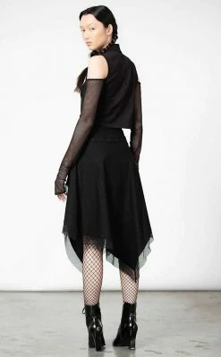 Killstar Dark Half Long Sleeve Top Clothing 16 Killstar Dark Half Long Sleeve Top Clothing