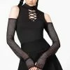Killstar Dark Half Long Sleeve Top Clothing