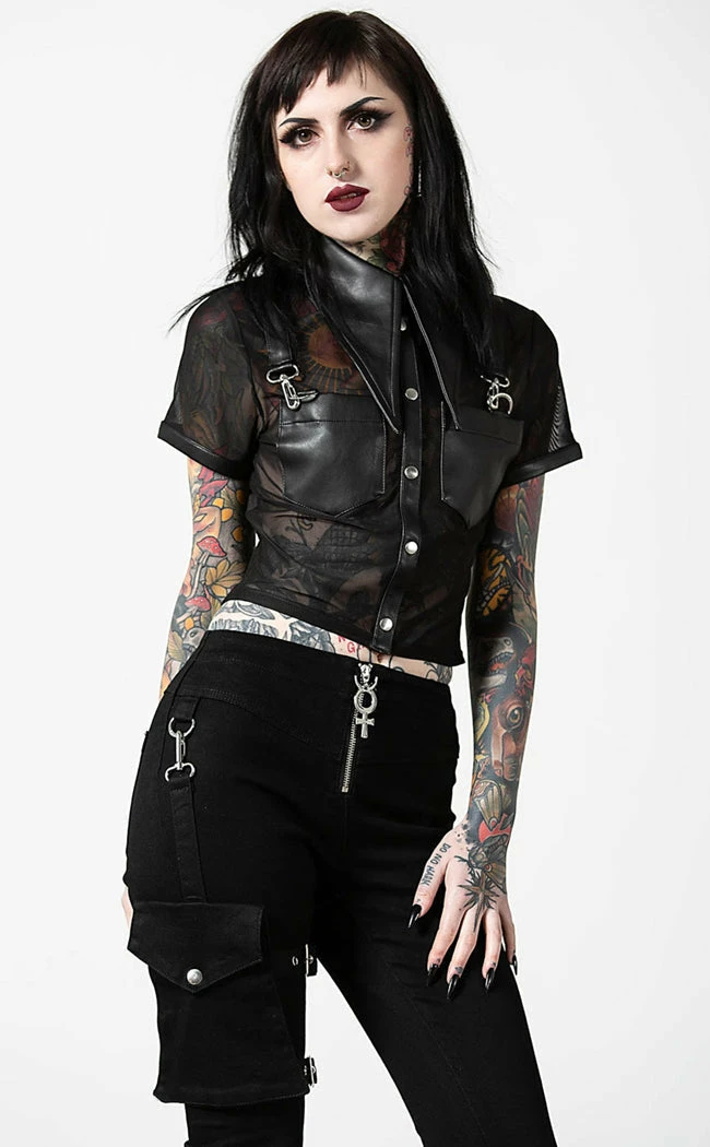 Killstar Clothing Dark Halo Crop Shirt 3 Killstar Clothing Dark Halo Crop Shirt