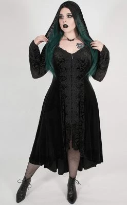Punk Rave Dark Illusion Velvet Cloak | Plus Size Clothing