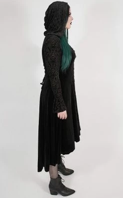 Punk Rave Dark Illusion Velvet Cloak | Plus Size Clothing