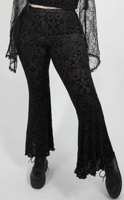 Punk Rave Clothing Dark Magician Velvet Flares | Plus Size