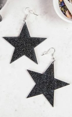 Gothic Jewellery Accessories Dead Galaxy Glitter Earrings