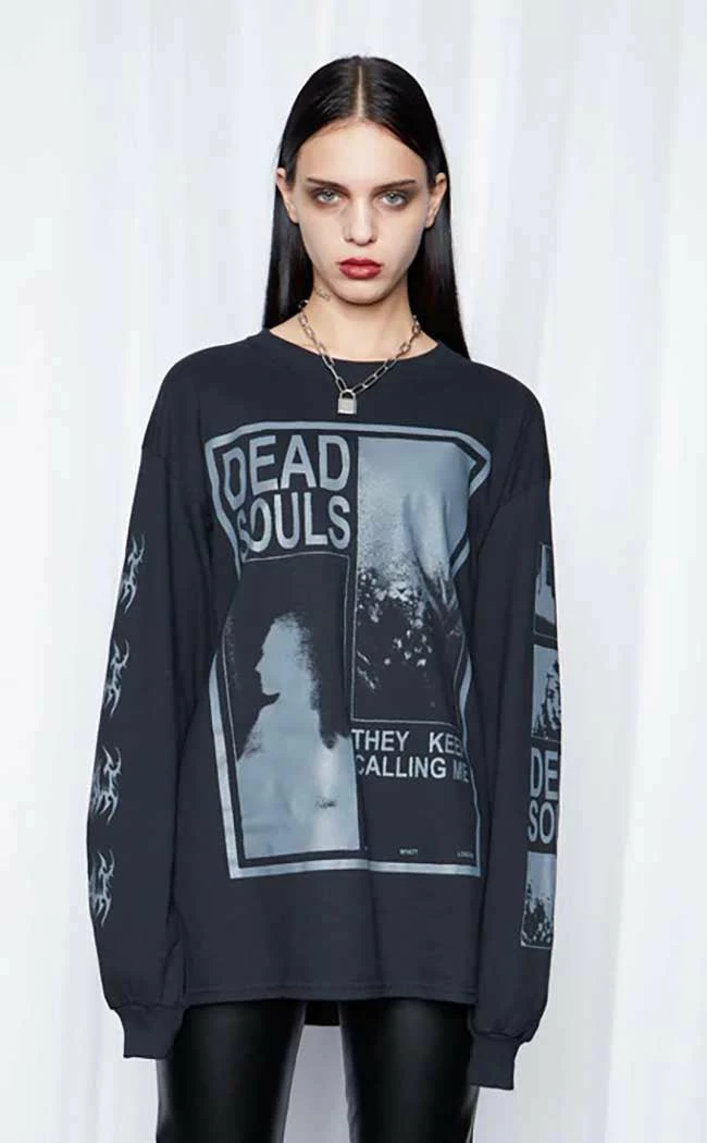 Mary Wyatt Dead Souls Oversized Long Sleeve Tee Clothing 5 Mary Wyatt Dead Souls Oversized Long Sleeve Tee Clothing
