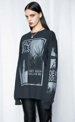 Mary Wyatt Dead Souls Oversized Long Sleeve Tee Clothing