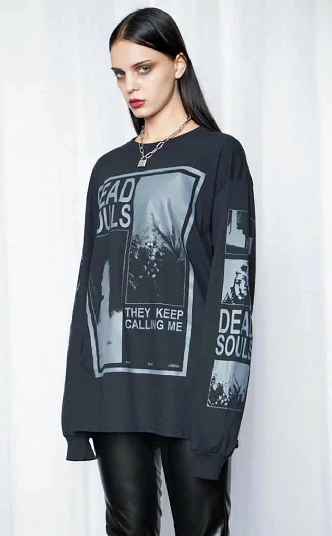 Mary Wyatt Dead Souls Oversized Long Sleeve Tee Clothing 3 Mary Wyatt Dead Souls Oversized Long Sleeve Tee Clothing