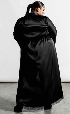 Killstar Clothing Deadly Daze Satin Robe