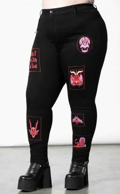 Killstar Dealer Patched Jeans