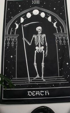 Tragic Beautiful Home & Gifts Death Card Tapestry / Wall Hanging