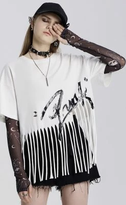 Punk Rave Accessories Decomposure Mesh Armwarmers