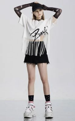 Punk Rave Accessories Decomposure Mesh Armwarmers