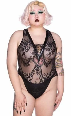 Killstar Clothing Desert Rose Lace Bodysuit 10 Killstar Clothing Desert Rose Lace Bodysuit