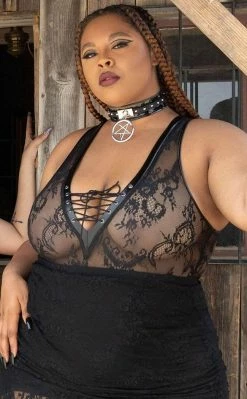 Killstar Clothing Desert Rose Lace Bodysuit