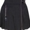 Killstar Devil In Disguise Skirt | Pinstripe