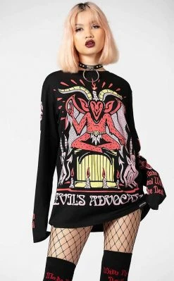 Killstar Devil's Advocate Long Sleeve Top