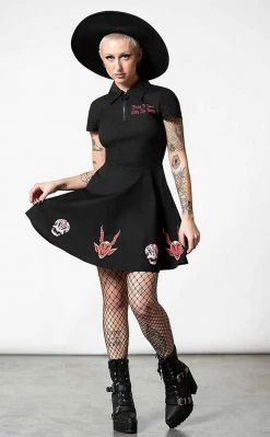 Killstar Devil's Contract Collar Dress Clothing 8 Killstar Devil's Contract Collar Dress Clothing