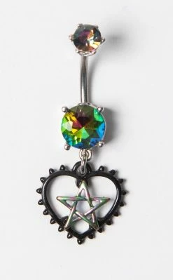 TB Devil's Heart Navel Ring Jewellery