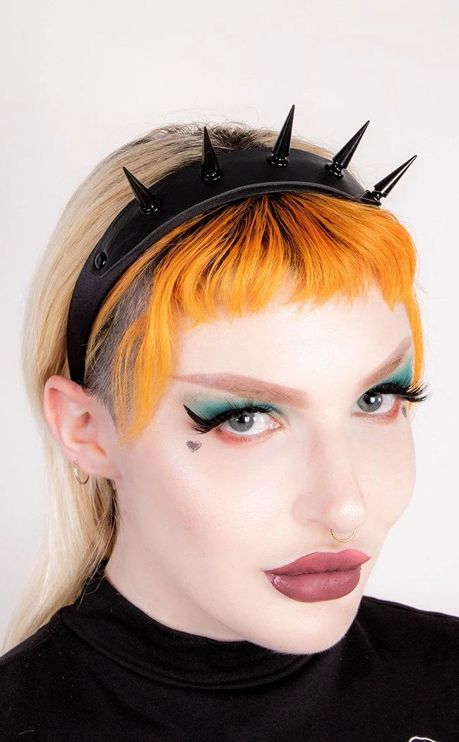 Cold Black Heart Accessories Devil's Spurs Headband | Black 3 Cold Black Heart Accessories Devil's Spurs Headband | Black