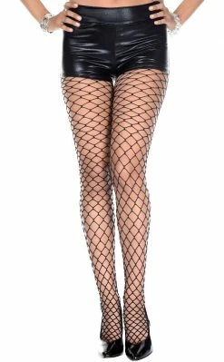 Music Legs Diamond Dancer Thick Net Pantyhose Clothing