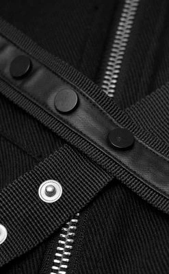 Punk Rave Disintegration Denim Skirt Clothing