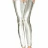 Music Legs Domina Suspender Tights | Silver