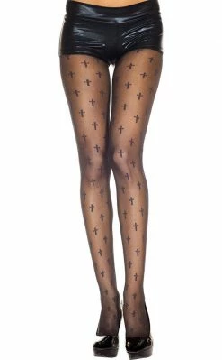 Music Legs Don't Cross Me Pantyhose