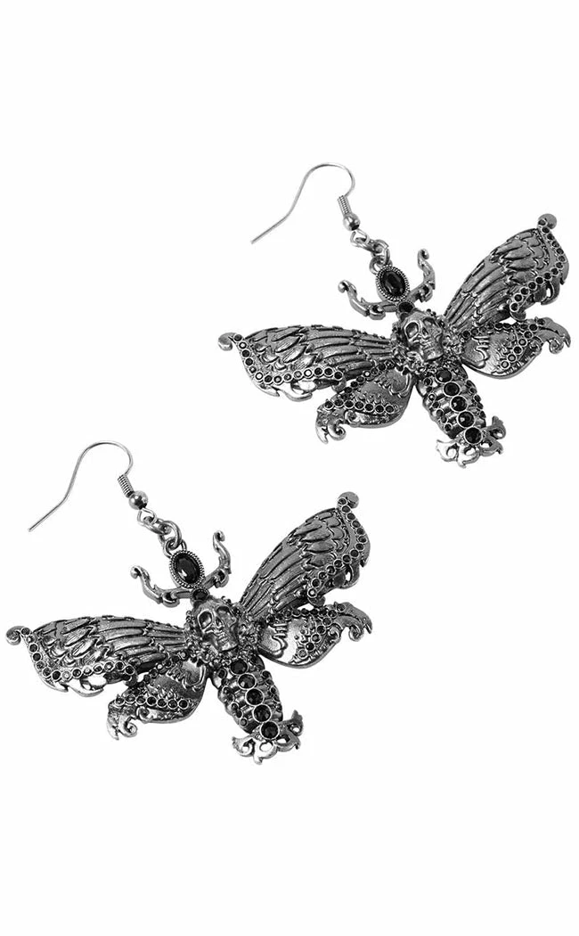 Killstar Drawn 2 Light Earrings | Silver Accessories 4 Killstar Drawn 2 Light Earrings | Silver Accessories