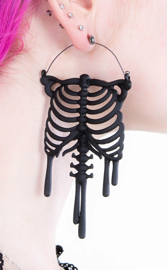 TB Drip Up Her Bones Plug Hoops | Earrings Jewellery 3 TB Drip Up Her Bones Plug Hoops | Earrings Jewellery