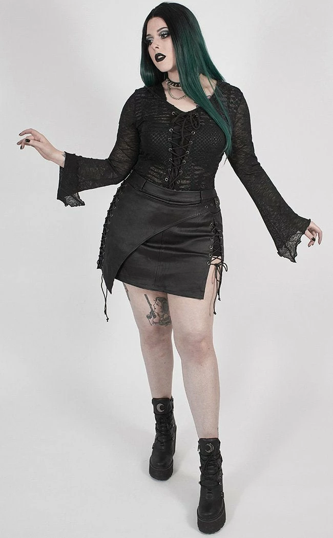 Punk Rave Drive Me Wild Mini Skirt | Plus Size 3 Punk Rave Drive Me Wild Mini Skirt | Plus Size