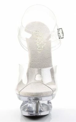 Pleaser Pole Shoes ECLIPSE-608 Clear Heels