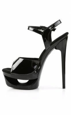 Pleaser ECLIPSE-609 Black Heels Pole Shoes