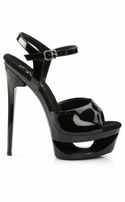 Pleaser ECLIPSE-609 Black Heels Pole Shoes