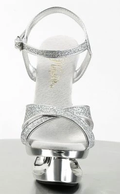 Pleaser ECLIPSE-619G Slv Multi Gltr/Slv Chrome Heels Pole Shoes