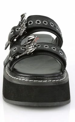 Demonia EMILY-100 Black Slide Sandals Shoes