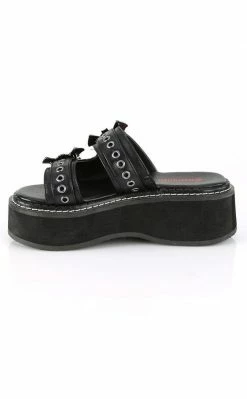 Demonia EMILY-100 Black Slide Sandals Shoes