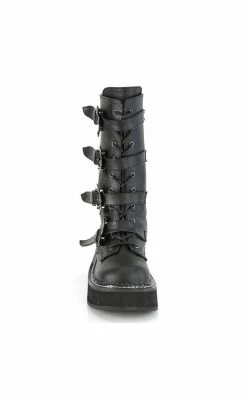 Demonia EMILY-322 Bat Buckle Knee High Boots Shoes