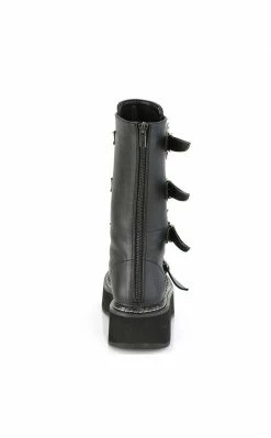 Demonia EMILY-322 Bat Buckle Knee High Boots Shoes
