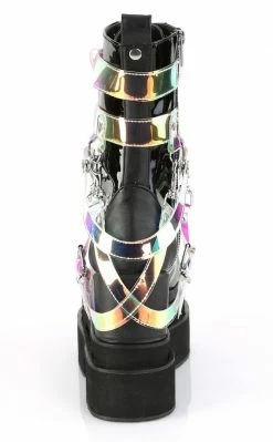 Demonia Shoes ETERNAL-115 Black Patent Ankle Boots