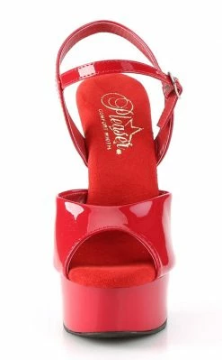 Pleaser EXCITE-609 Red Patent Platform Heels Pole Shoes