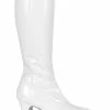 Funtasma EXOTICA-2000 White Stretch Patent Boots