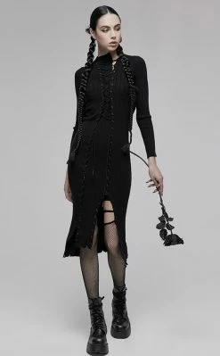 Punk Rave Clothing Early Mourning Knit Dress