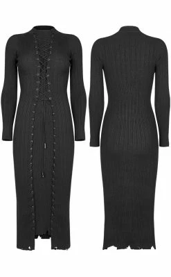 Punk Rave Clothing Early Mourning Knit Dress