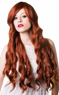 Rockstar Wigs Ember Long Auburn Wavy Wig Beauty