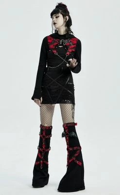 Punk Rave Enmity Denim Mini Skirt