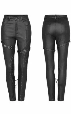Punk Rave Escapist Faux Leather Leggings